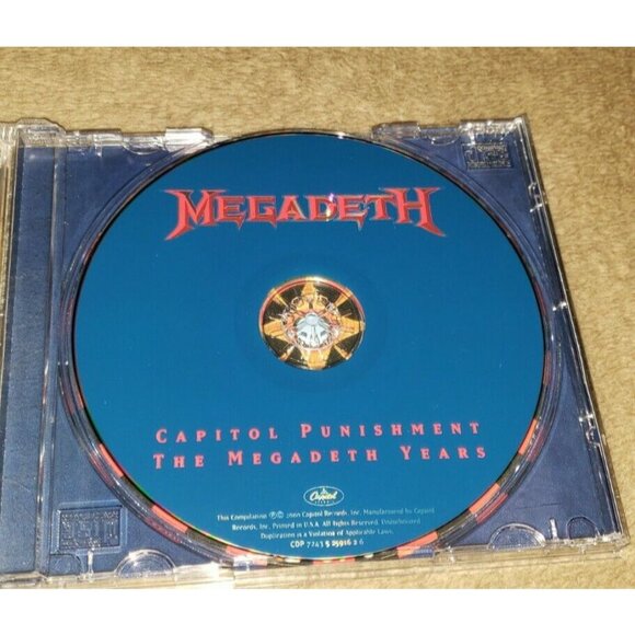MEGADETH cd CAPITOL PUNISHMENT dave mustaine dave ellefson - Picture 6 of 7